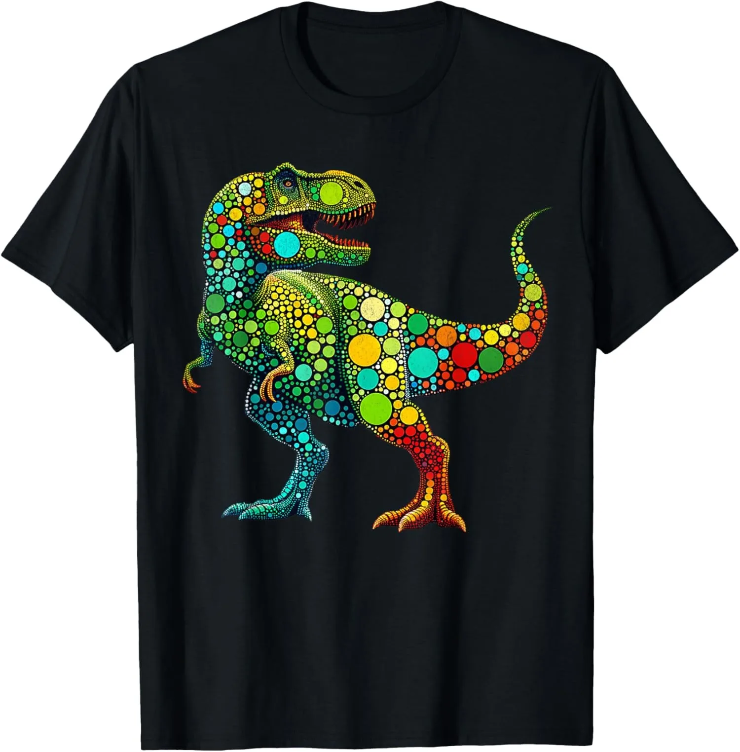 Dot Day 2025 September 15 Polka Dot T Rex Kids Unisex T-Shirt
