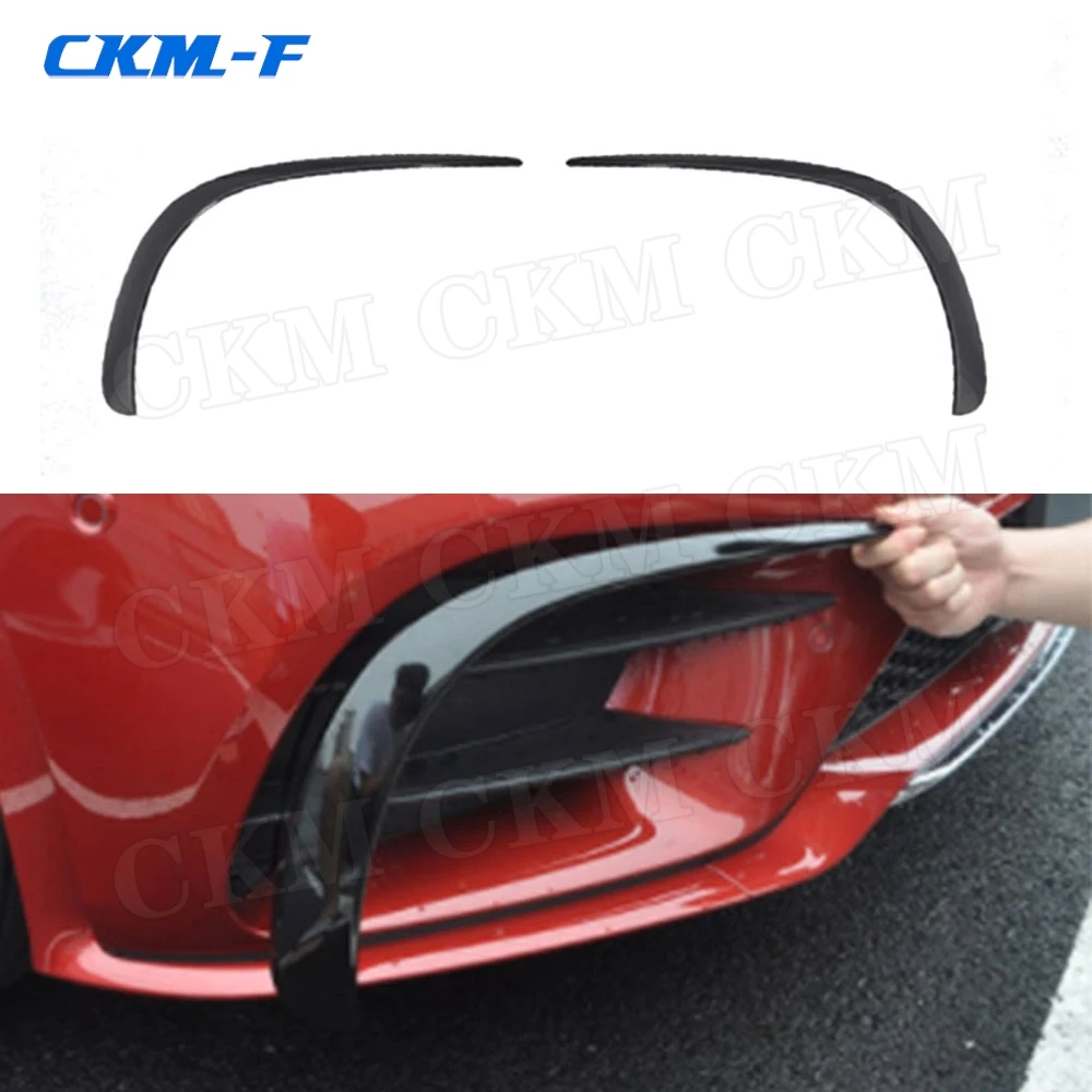 Carbon Fiber Front Bumper Splitters  for Mercedes Benz CLS Class W257 CLS260 300 350 450 CLS53 AMG63 Style ABS Material