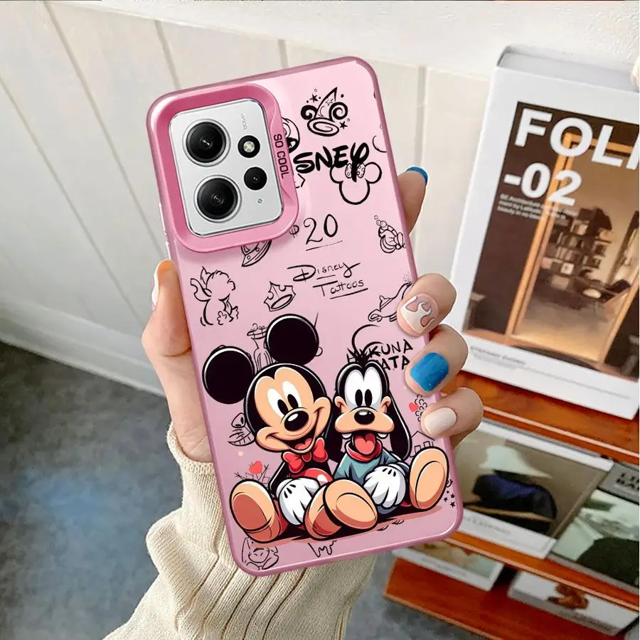 Funda bonita a prueba de golpes de Mickey Minnie para Xiaomi Redmi Note 11 10 13 Pro Plus 12 12S A1 12C 13C Poco X3 NFC funda de silicona para teléfono