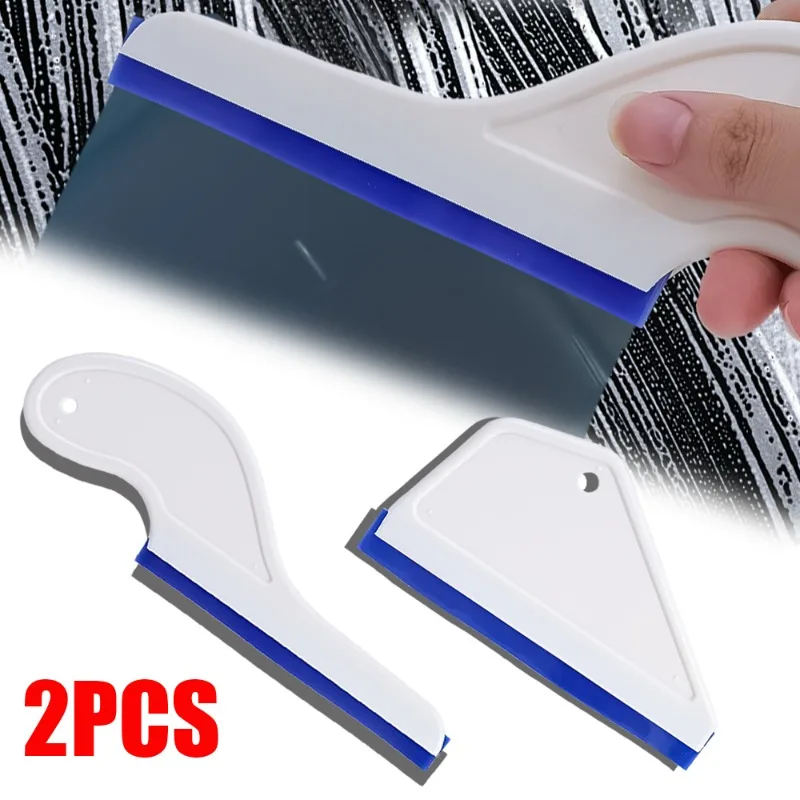 Oxford Soft Water Scraper Car Window Glass Scraper Removable Silicone Blade Automatic Body Film Glass Anti-scratch Cleaning Tool