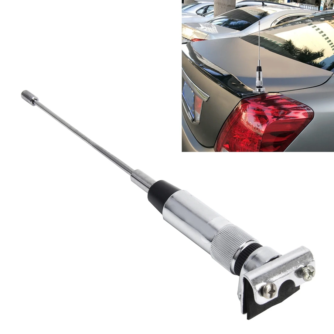 Universal Car Mini Decoration Extensile Aerial Clip Side Car Modified To Remove Static Electricity Aerial, Length: 23cm