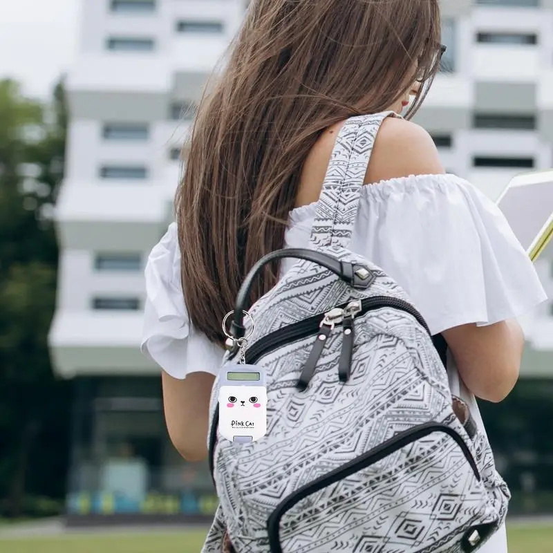 Mini Rekenmachine Sleutelhanger Elektronische Zakformaat Sleutelhanger Rekenmachine Snoepkleurige Mini Cijfers Rekenmachine Schattige En Functionele Ke