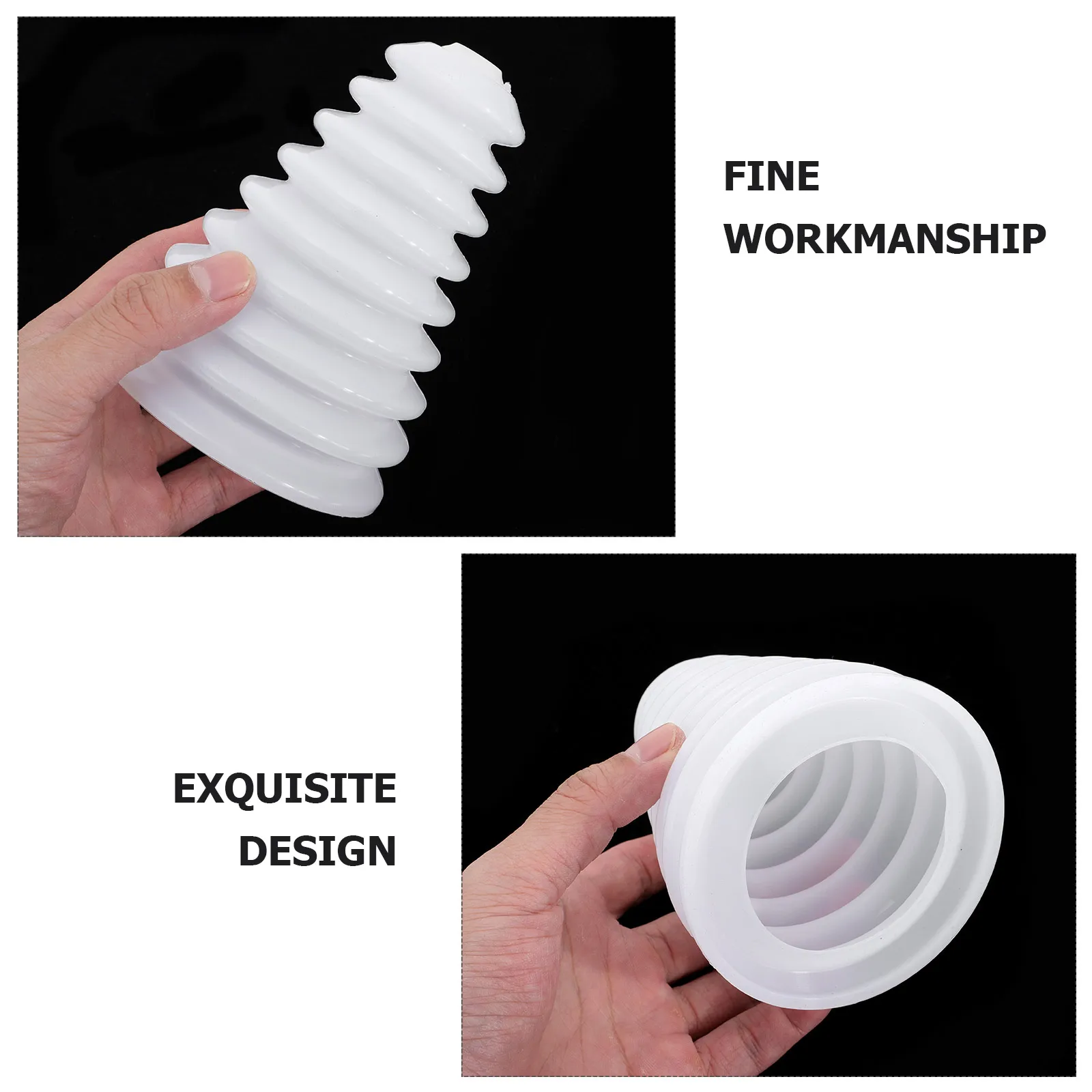 2 قطعة وعاء سيليكون مقاوم للغبار غطاء مثقاب كهربائي سهل التركيب عمر خدمة طويل مجمع مثقاب كهربائي أبيض