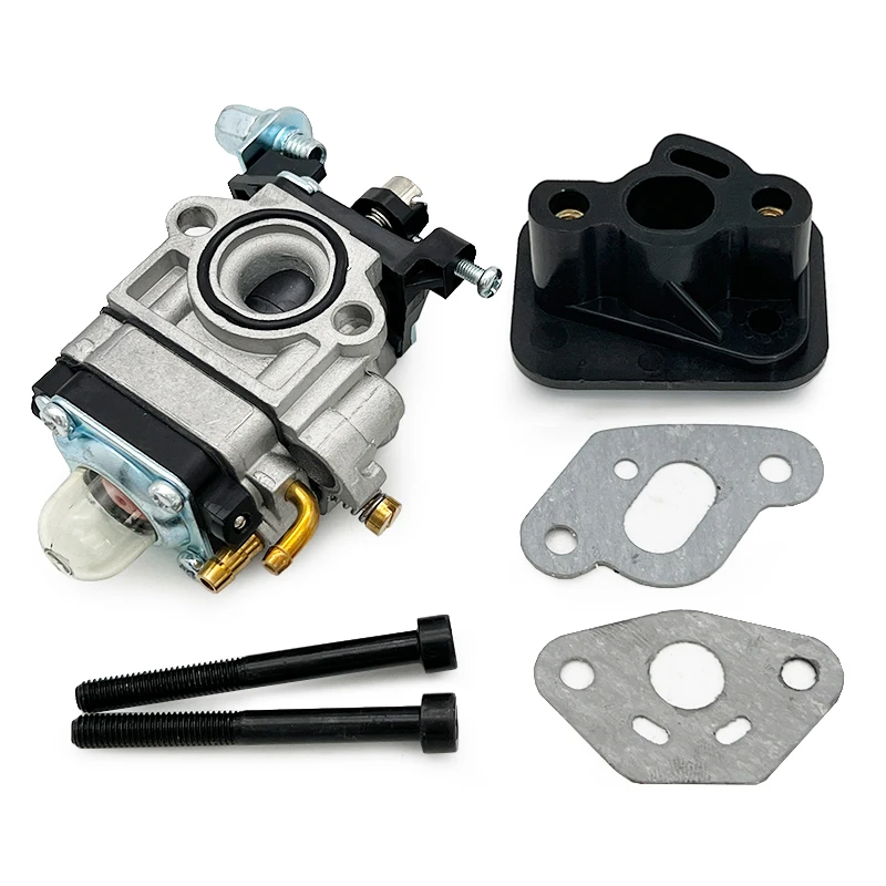 

Brushcutter Accessories 10mm Carburetor with Screw and Intake Pipe and Gasket for Grass Cutter Engine 36F