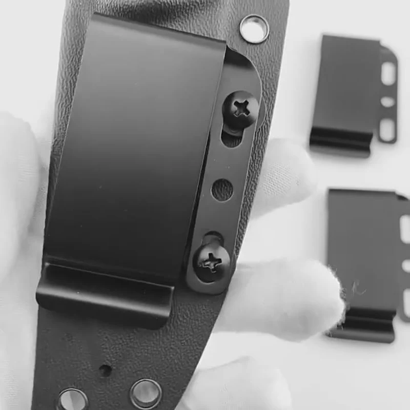 Custom 420 Stainless Steel Made KYDEX Scabbard Waist Belt Clip Holsters Knife Sheath Cover Pocket Clamp DIY Making Accessories
