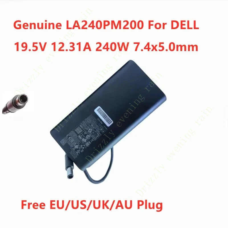 Genuine la240pm200 19.5v 12.31a 240W ha240pm200 da240pm200 gan AC adapter for Dell Alienware laptop power supply charger