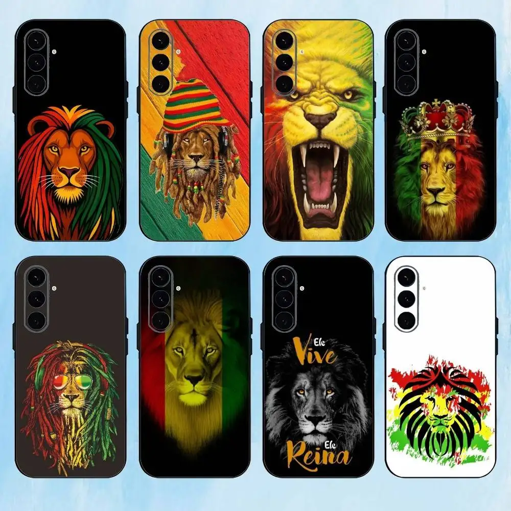 

R-Rasta Lion Phone Case For Samsung Galaxy A73,A72,A71,A70,A53,A52,A51,Others Soft Black Cover