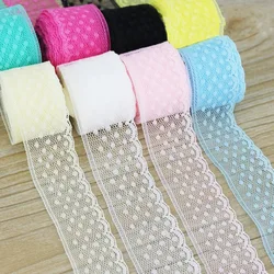 (10 Yards/roll) 30mm Lace Fabric Webbing Decoration Gift Packing Material Handmade DIY Laces