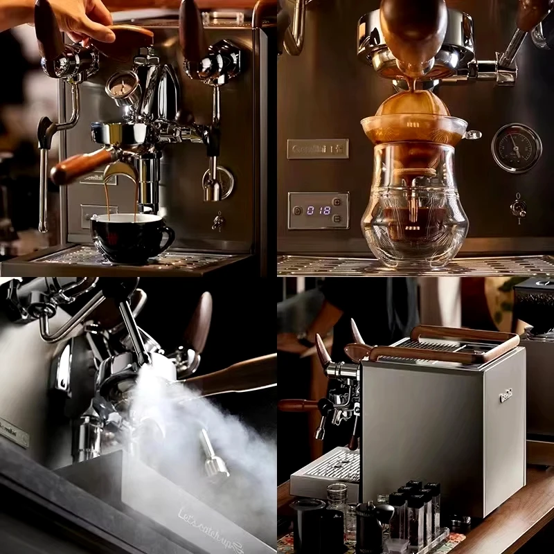 Commercial Italian Coffee Maker E61 Multi-Function Stainless Steel Machine for Hotels Shops Power Source