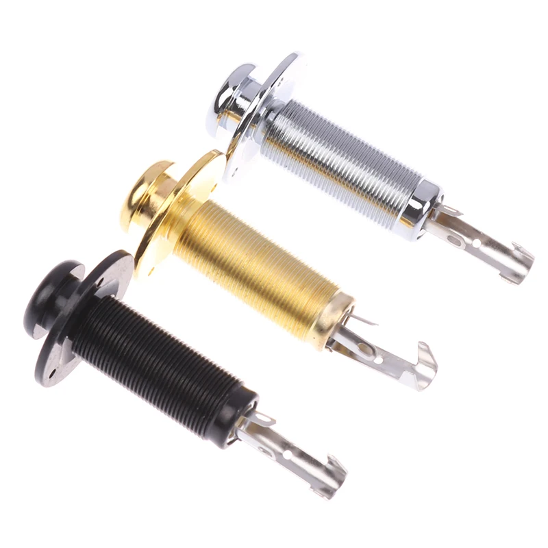 Acoustic Electric Guitar Stereo End Pin Jacks Socket Plug 6.35mm 1/4Inch Hole Pickup Stereo Output Jack Plug Socket Guitar Parts