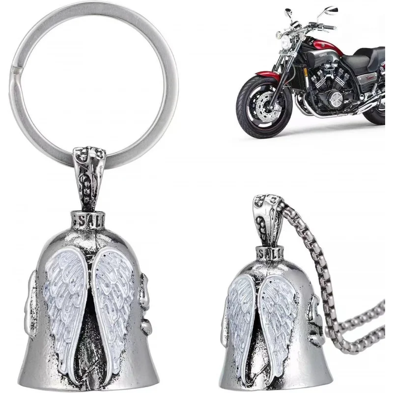 

Riding Bell Angel Guardian Biker Riding Bell Portable Motorcycle Accessories For Biker Riders Motorcycle Bicycle Valentine Gift