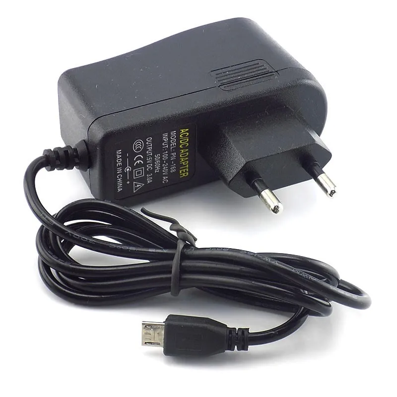 مايكرو USB التيار المتناوب إلى تيار مستمر محول الطاقة توريد الولايات المتحدة الاتحاد الأوروبي التوصيل Iuput 100 فولت - 240 فولت محول شاحن الناتج تيار مستمر 5 فولت 3A 3000mA ل التوت E2 #3