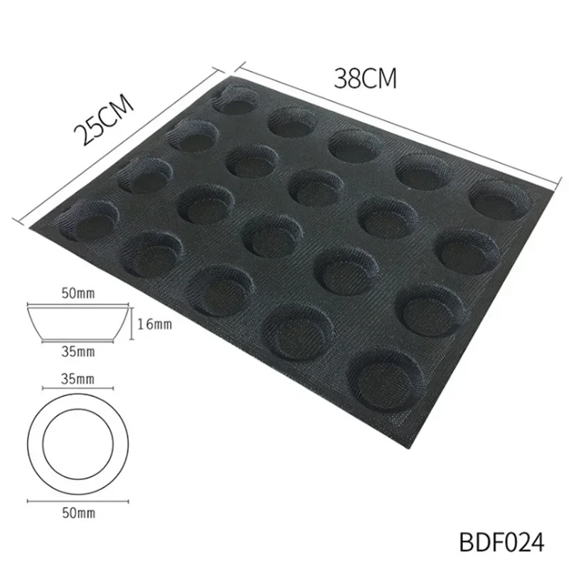 Silicone Bun Bread Forms Non Stick Baking Sheets Perforated Hamburger Molds Baking Muffin Pan Tray Cake Accessories