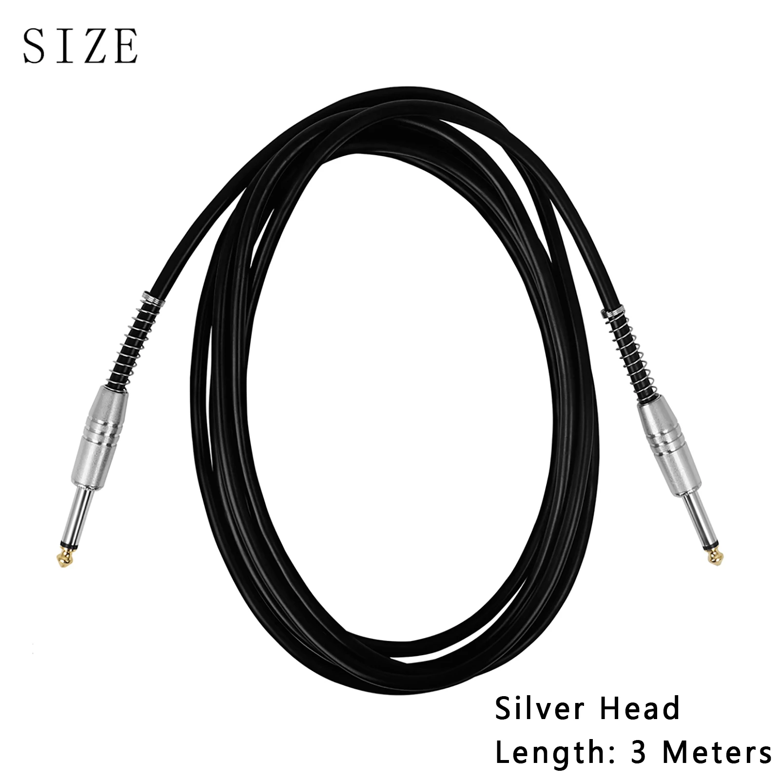 3/5/10M Gitarre Audio Kabel 6,35mm Stecker Kein Lärm Audio Draht Kabel Musical Instrument Zubehör teile für Elektrische Gitarre Bass – Detail 10