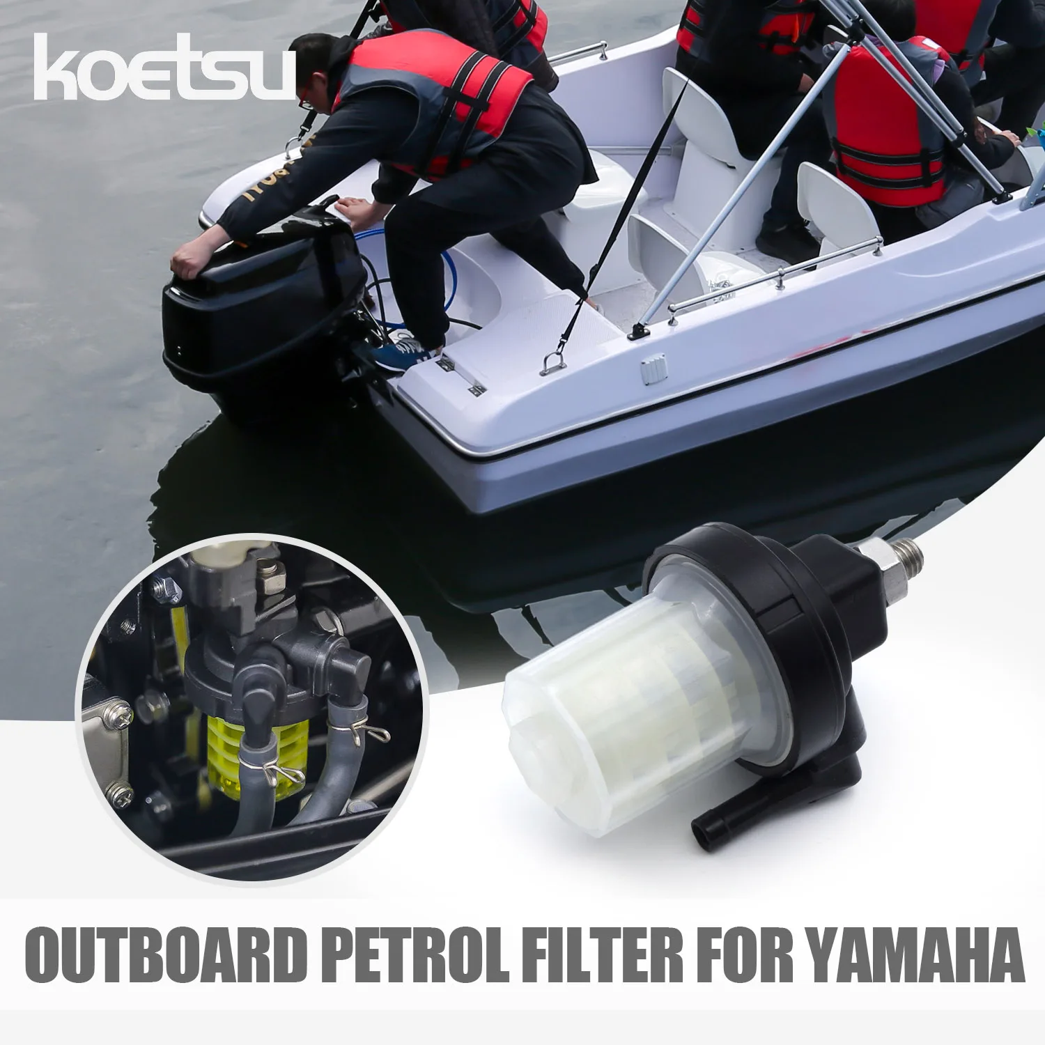 

61N-24560-00-00 Fuel Filter for Yamaha Outboard Motor 9.9HP 15HP 20HP 25HP 30HP 40HP 55HP 48HP 50HP 55HP 60HP 70HP 75HP 90HP