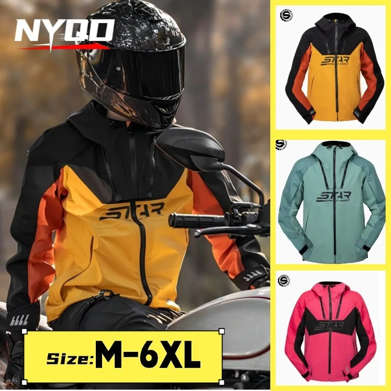 

Winter Motorcycle Racing Jacket, Waterproof Windproof Anti-fall Warm Motorbike Tour Suit for Men Women