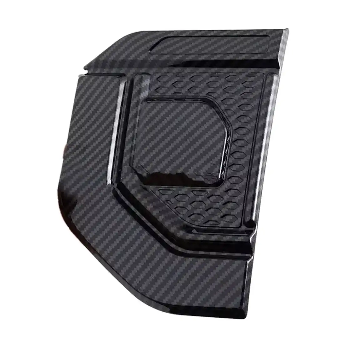 1 Pair Side Fender Vent Cover Trim Carbon Fiber Texture Style ABS Fit for Toyota Prado Land Cruiser Lexus GX 2024