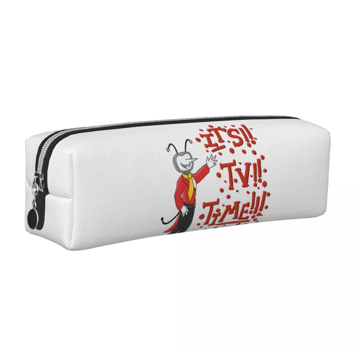 

Fun Deltarune Tenna TV Time Pencil Case Pencilcases Pen Holder for Girls Boys Big Capacity Bag School Supplies Zipper Stationery