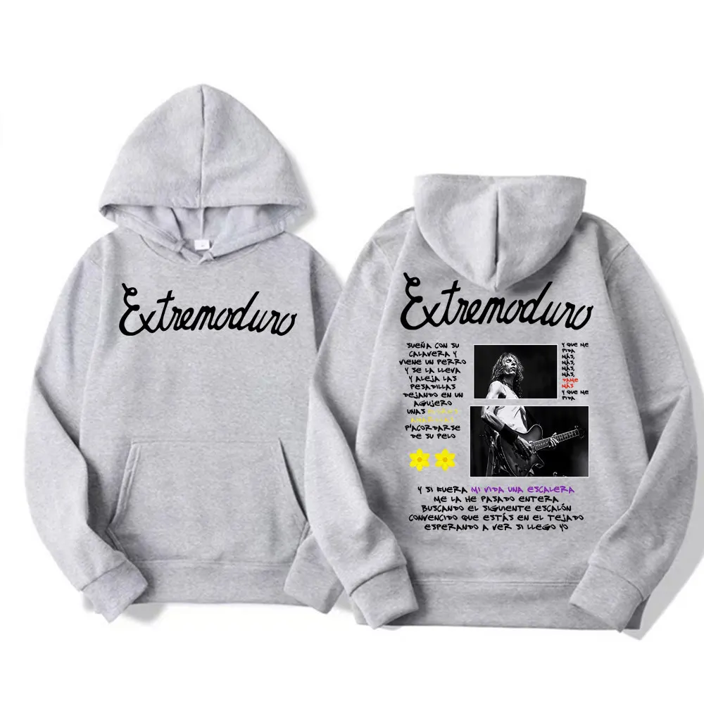 

Rock Band Extremoduro Tour 2025 Merch Hoodies Men Women Fashion Retro Casual Cozy Sweatshirt Hip Hop Punk Style Popular Hoodie
