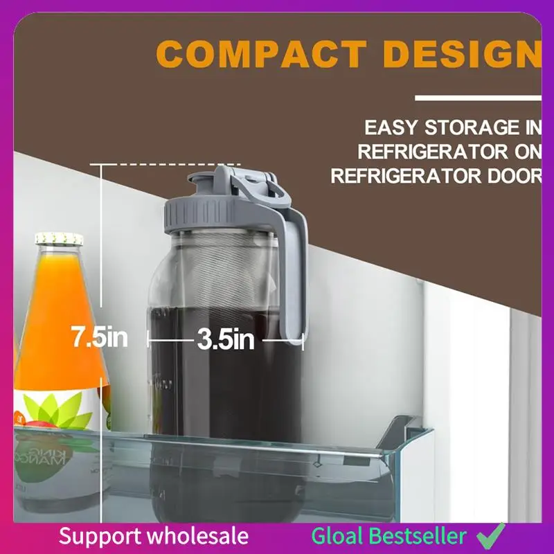 A38M Cold Brew Coffee Maker Cold Brew Coffee Maker Filter With Stainless Steel Super Dense Filter For Iced Brew Coffee, Ice Tea