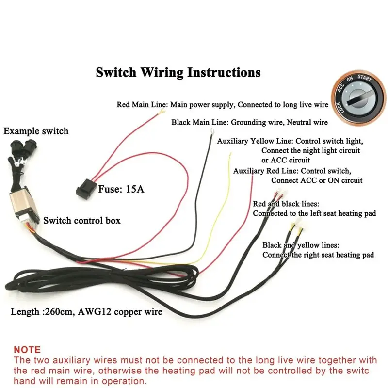 NEW-Built-In Car Seat Heating System Kit With Heater Pads And Switch, Fits 2 Seats,For Mazda 3 Axela, CX-30, Ideal For Winter