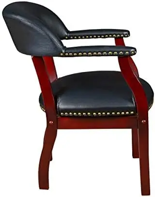 9004BK كرسي كابتن Ivy League، أسود 25D × 24W × 31H بوصة #4