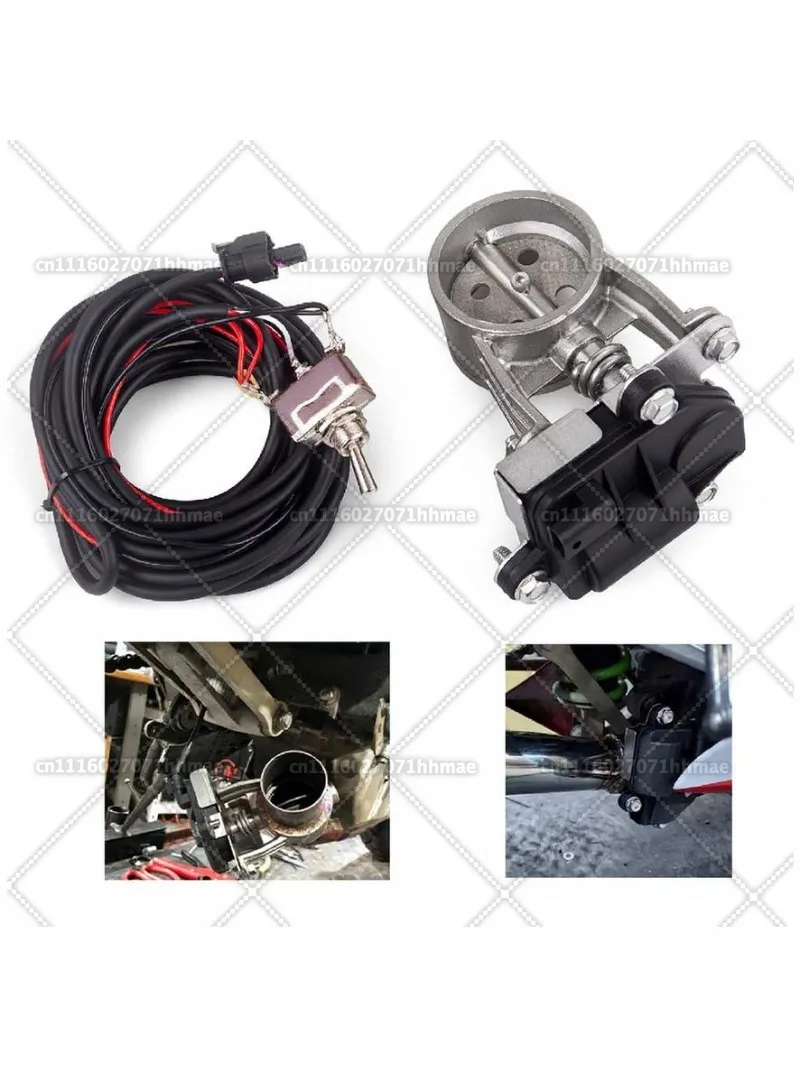 Car/Motorcycle Exhaust Pipe System Locomotive Soundproof Stainless Steel Valve Electronic Switch Button Control 51/60/63m