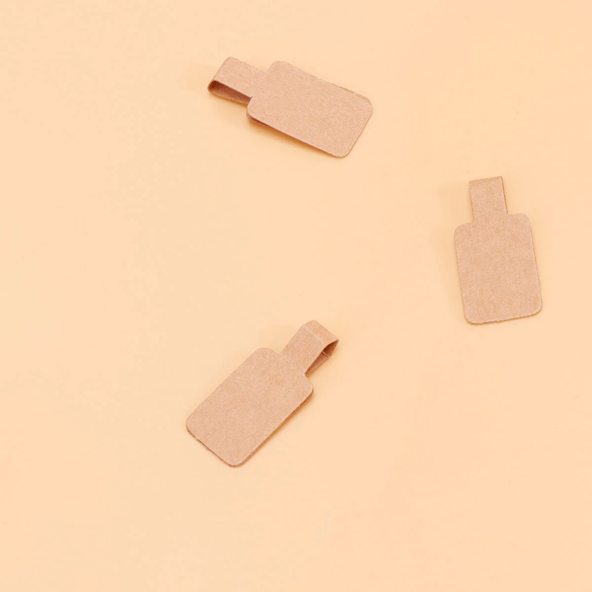 200 Pcs Blank Necklace Hanging Price Jewelry Keyring Display Tags Round Stickers Rings Label