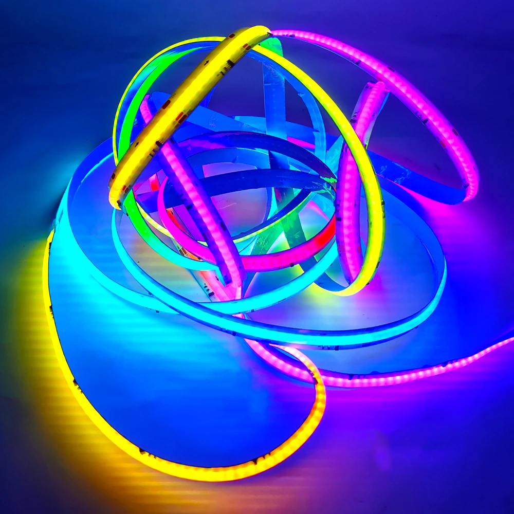 12mm WS2811 Smart COB Led Light Strip 3Pin Individually Addressable RGB Pixel Colorful Dream Color Flexible Light For Room Decor