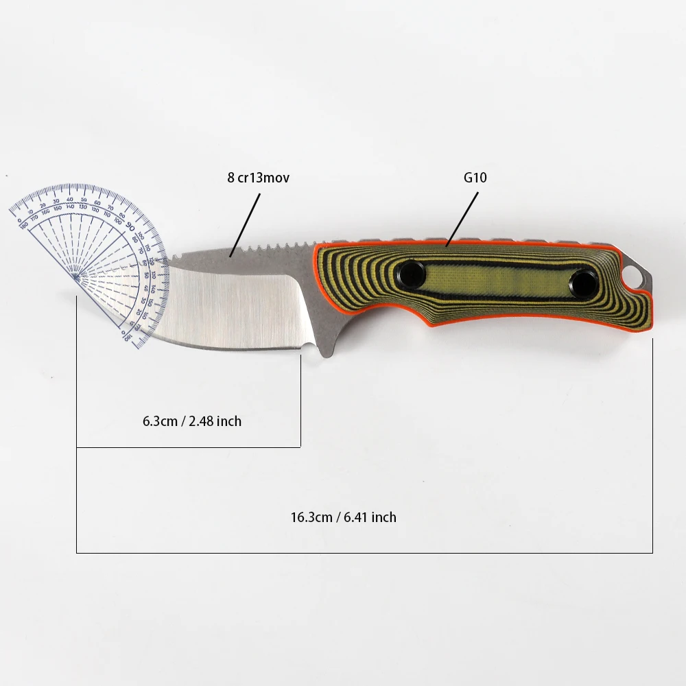 Outdoor Portable Blade Knife, G10 Handle, BM 15017 Partners, Fishing, Survival, Fixed Knife