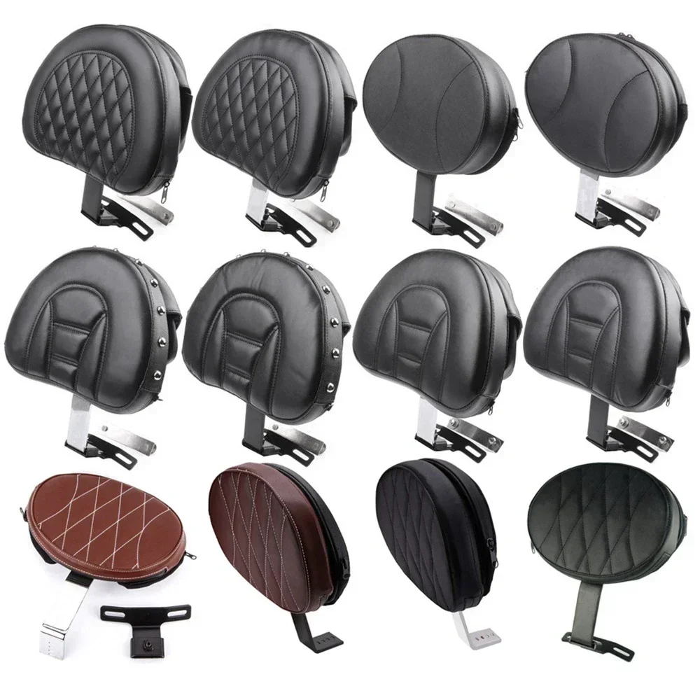 

Регулируемая подставка для мотоцикла, спинка водителя, коврик для Harley Dyna Softail Electra Road Street Glide Road King