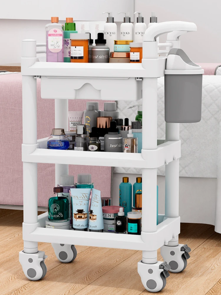 Cart for Beauty Equipment Bedroom Salon Trolley Barbershop Tool Cart Salon Trolley Carrello Attrezzi Beauty Furniture HYST