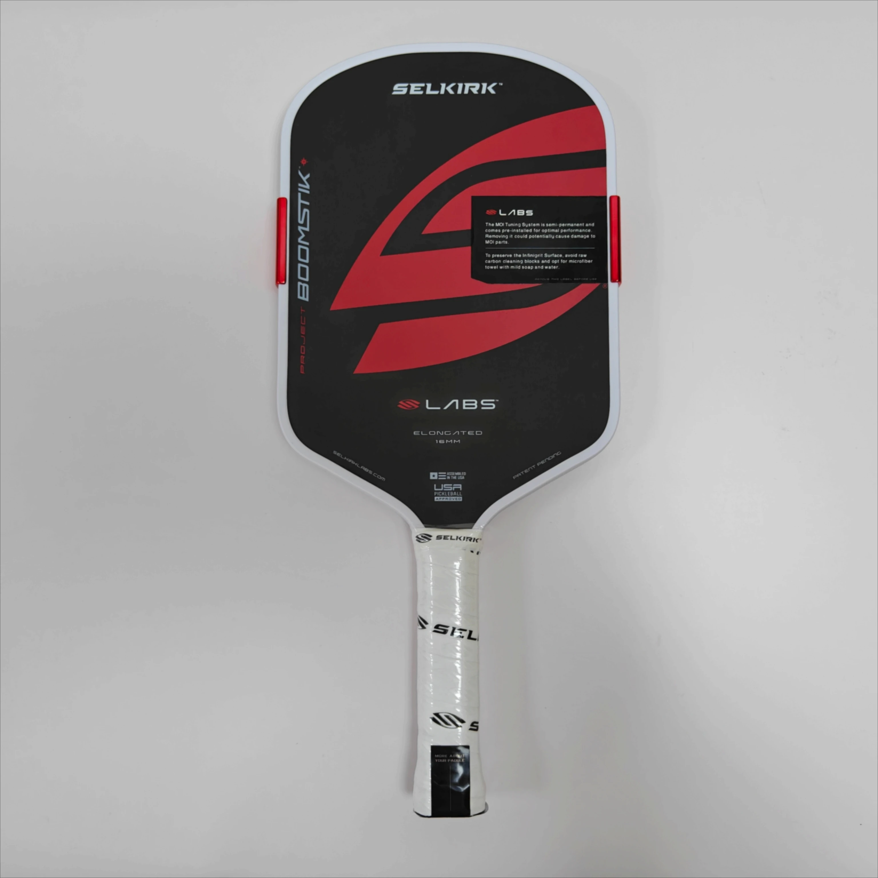 

Selkirk LABS Elongated Pickleball Paddle USAP Approved Carbon Fiber Pro Racket High Spin BoomCore MOI Tuning Large Sweet Spot