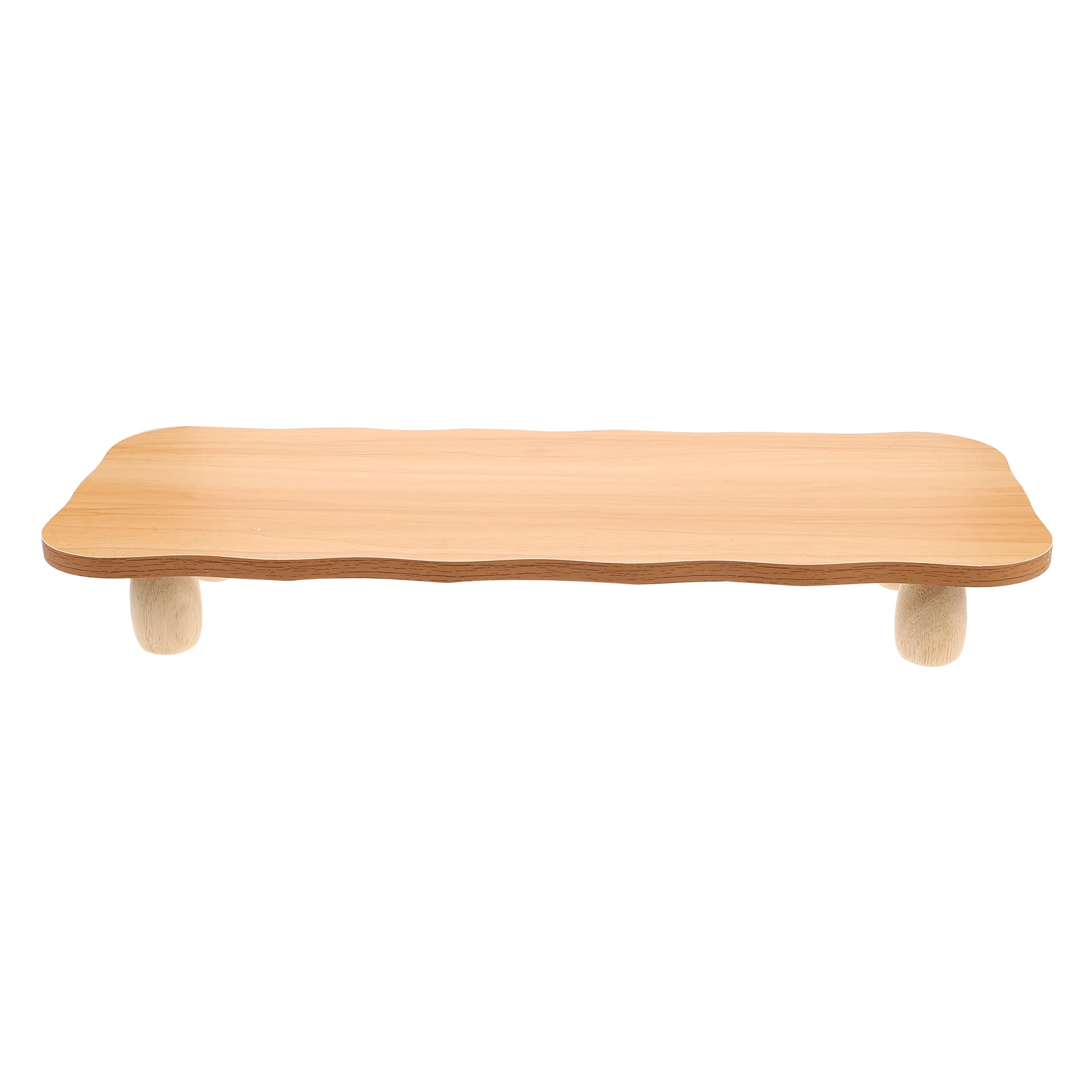 

Monitor Stand Desktop Computer Riser Bamboo Shelf Display Screen Organizer Sturdy Adjustable Height Wooden Gaming Monitor