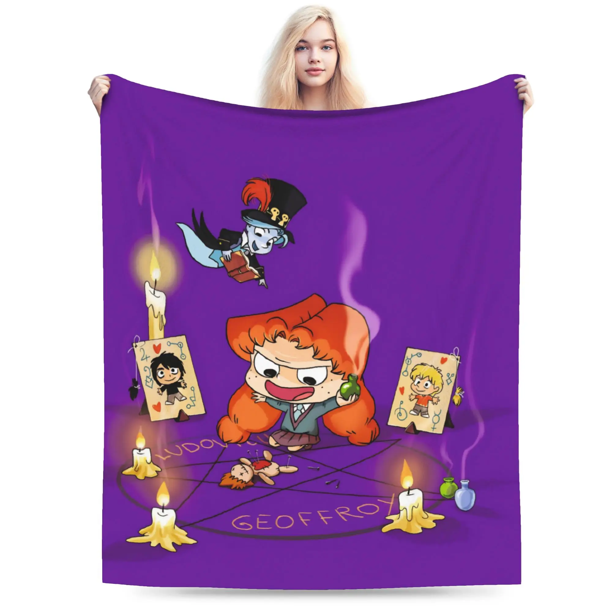 Mortelles Adeles  Blanket Ultra Soft  Throw Blankets for Bed 50x60 Inch Multiple Sizes Plush Thin Quilt