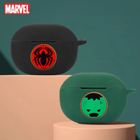Disney Marvel Earphone Case Cover For SoundPEATS MiNi Pro Cartoon Silicone Wireless Bluetooth Earbuds Protective Shell With Hook