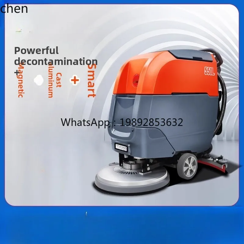 

Hand Push Industrial Washing Machine Factory Workshop Supermarket Garage Electric Washing Driving Sweeper