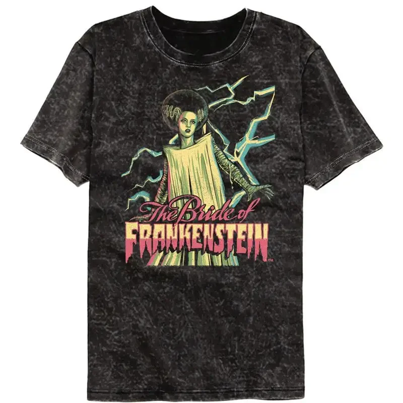 Camiseta para hombre Universal Monsters The Bride Of Frankenstein Lightning Bolts