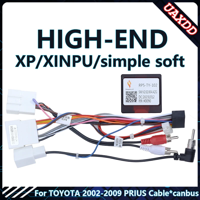 For TOYOTA 2002-2009 PRIUS 9INCH Car CD Radio Android Stereo Audio Screen Multimedia Video Player Navigation Cable Harness Frame image 2