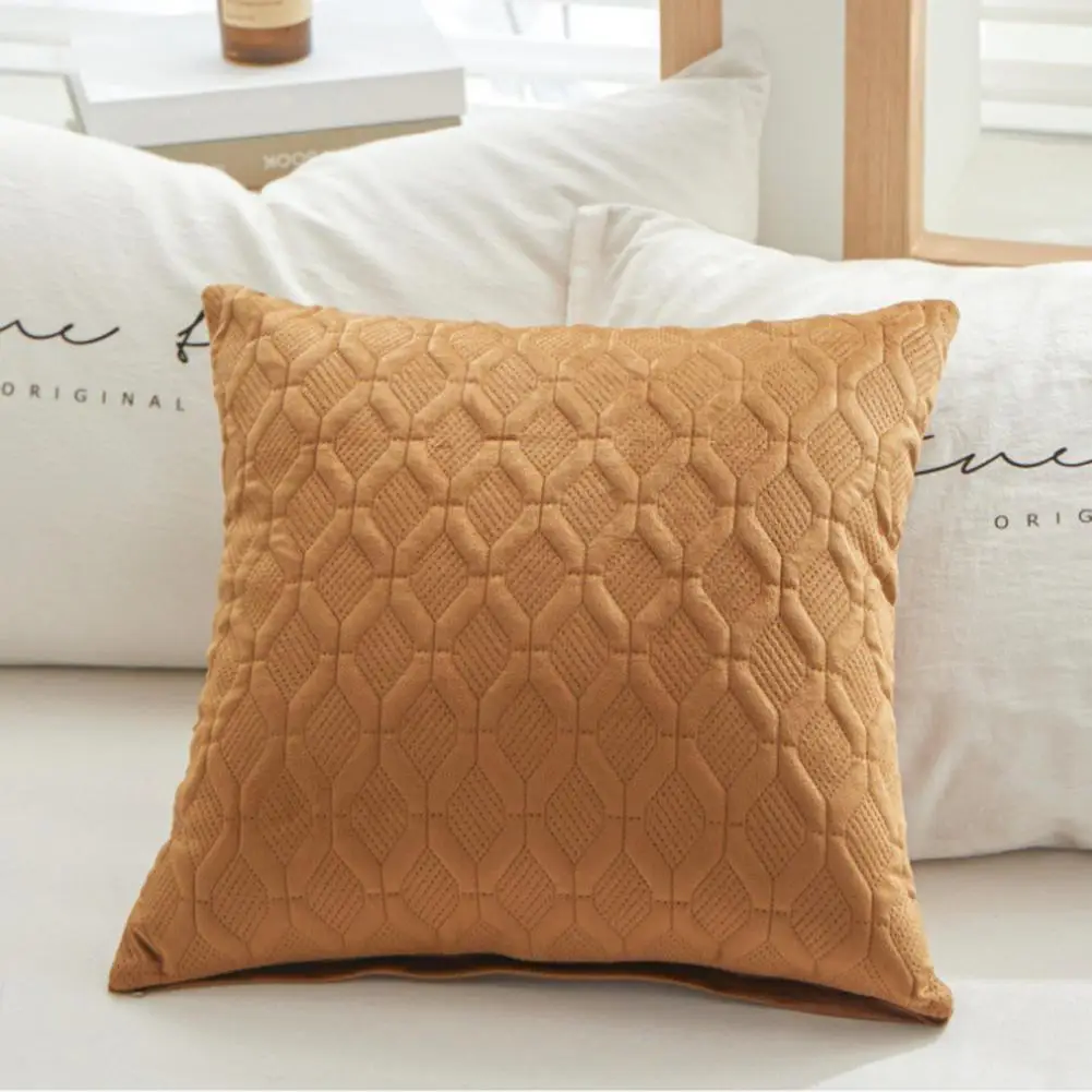 43x43CM Square Pillow Case Rhombus Pattern Modern Minimalist Sofa Bedroom Pillow Cushion Cover funda cojin