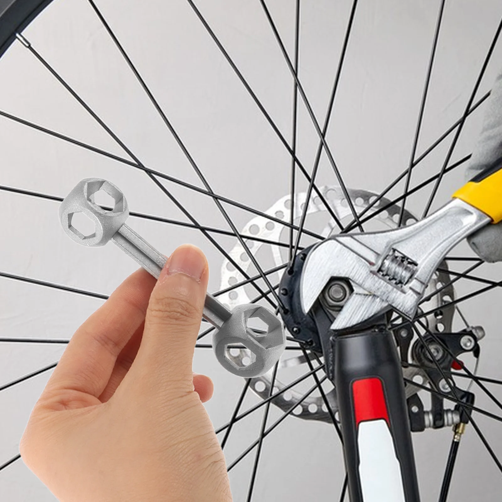 

Professional Bike Wrench Mountain Bike Repair Tool External Hexagon Head Wrench Metal Bicycle Spanner Cycling Repair Equipment
