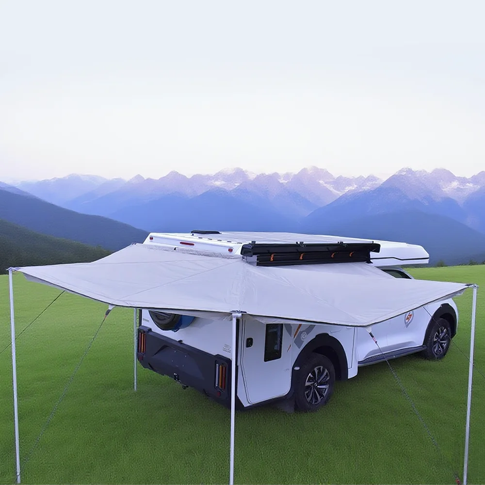 Manual 270 Degree Waterproof RV Awning for Camping Car/Truck/Off-road SUV Outdoor Side Roof Top Extended