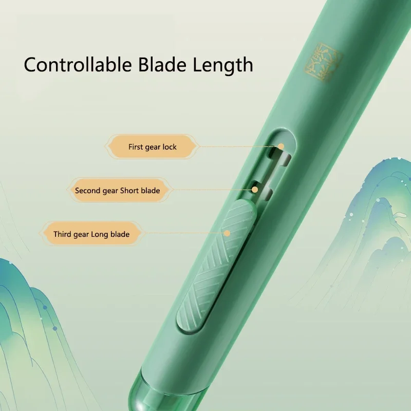 Deli Pocket Pen Cutter Auto-Lock Safety Ceramic Blade, Mini Art Knife Kid's Wallpaper tools for Cut Package/Cardboard/Paper 샤프