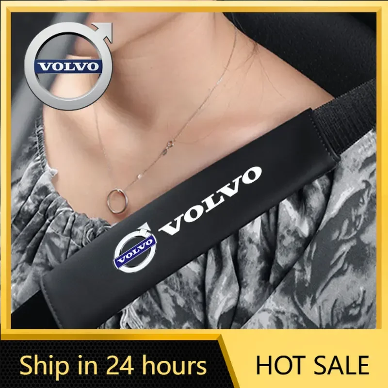 

Steering Covers Car Seat Belt Cover Shoulder Pad Comfortable Driving Shoulder Seat Cover For Volvo S60 S90 XC40 XC60 V90 S40 S80
