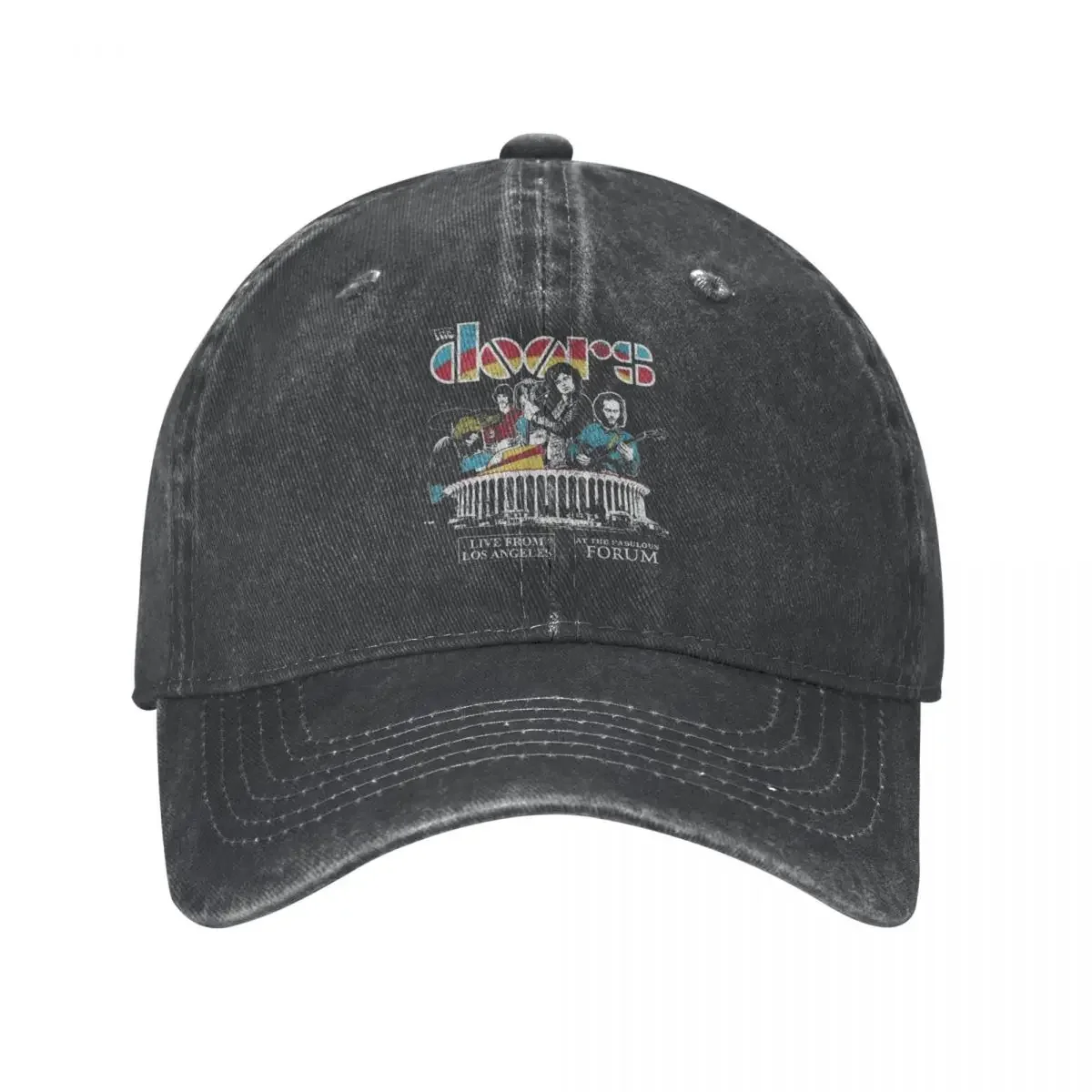 The Doors Band Summer Baseball Caps Denim Washed Caps Hat Vintage Funny Snapback Cap for Men Women