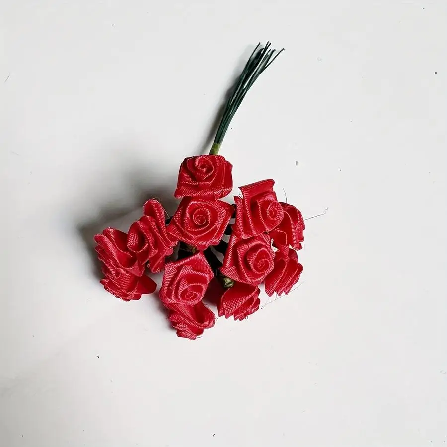 1/5/10/20/50/100pcs Bundle of 12 Stems Simulated Roses for DIY Wreaths, Bouquets, and Floral Decorations. Suitable for Home Deco