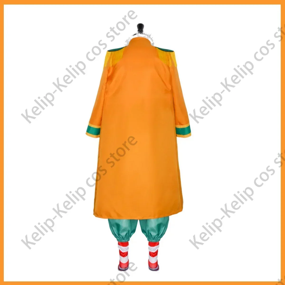 أنيمي باجي زي تنكري ، بارا نو مي تشوب-تشوب-تشوب قبعة باروكة فواكه ، عباءة صفراء ، تي شيرت شريطي ، أحذية ، بدلة عيد الميلاد للرجل البالغ