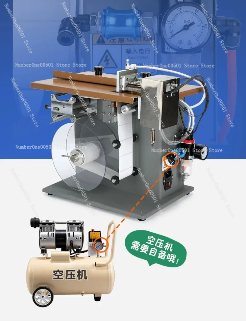 Semi Automatic Flat Labeling Machine for Product Box Carton Sticker