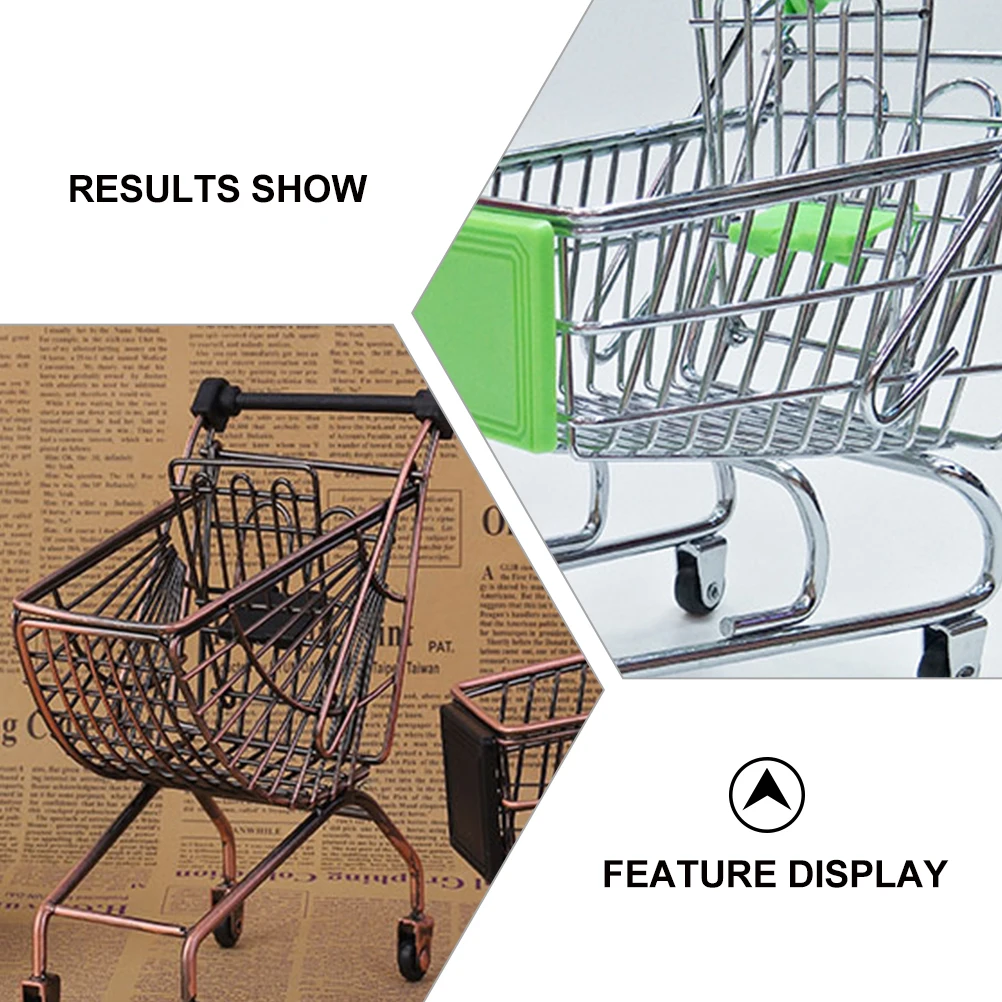 Mini carrello forgiato Porta alimenti Cestino per snack per friggere Pratico contenitore in ferro per patatine fritte per bambini