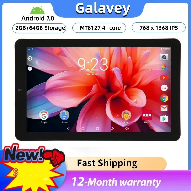 2026 Hot Sales 11.6 Inch Tablet 2GB RAM 64GB ROM Android 7.0 MT8127 Quad Core CPU 768 X 1368 IPS 5000mAh Battery HD-MI Port